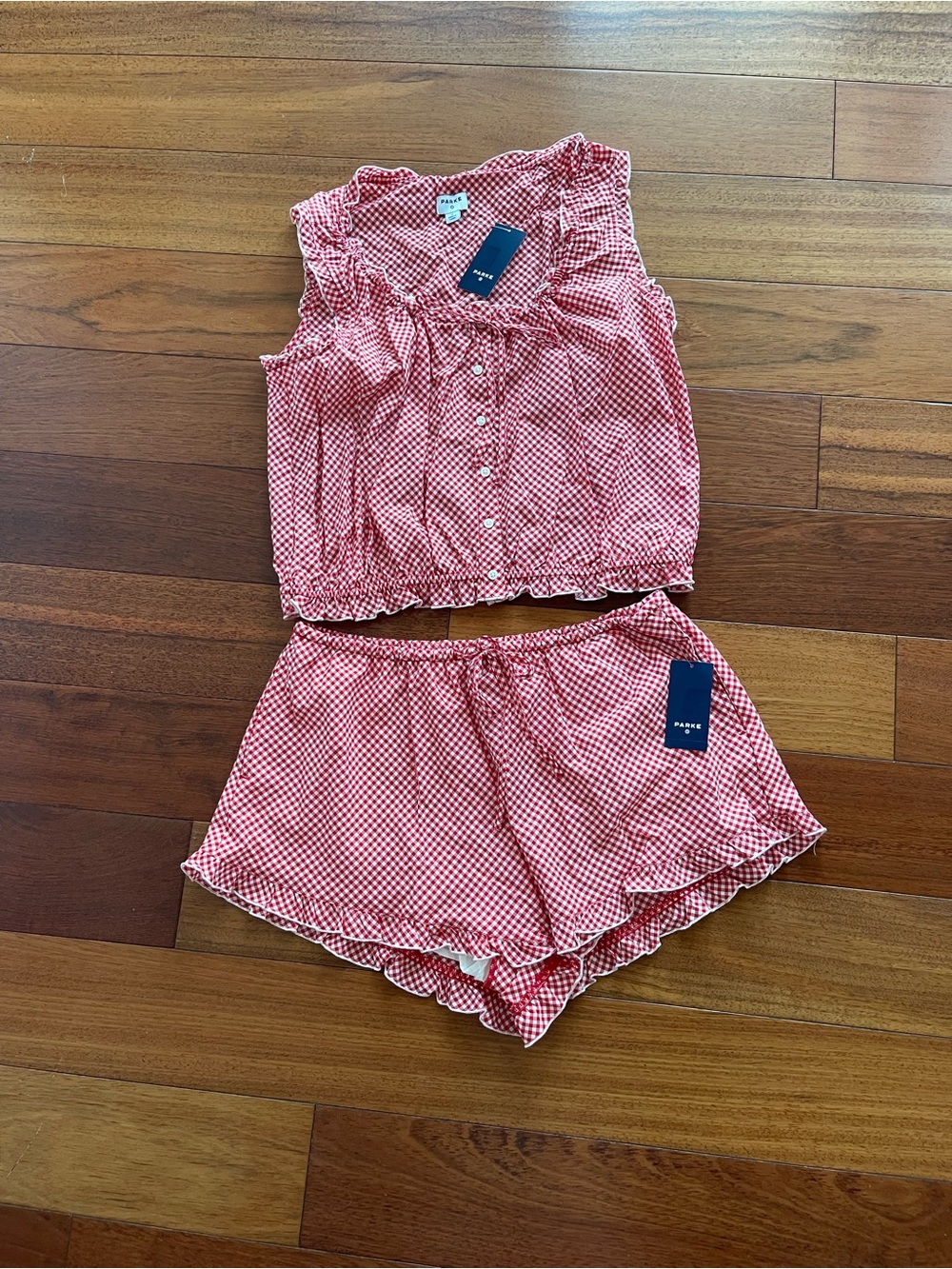NWT PARKE x TARGET Red Gingham Set